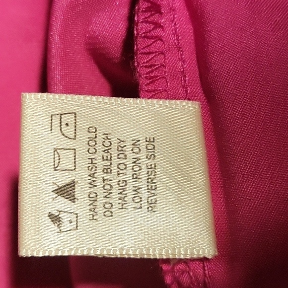 Thirty Thirty Pink Satiny Pullover Camisole with Fabric Floral Detail - Size S - Picture 9 of 9